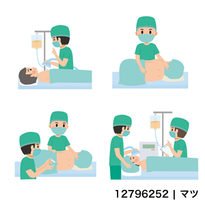 病院　イラスト　手術